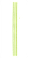 Lime and White Pinstripe Ribbon 5mm