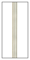 Tan and White Pinstripe Ribbon 5mm