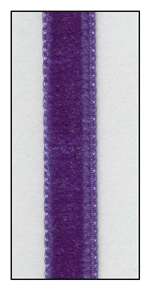 Purple French Velvet Ribbon 9mm