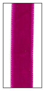Fuchsia French Velvet Ribbon 16mm