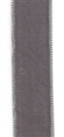 Gray French Velvet Ribbon 23mm