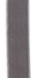 Gray French Velvet Ribbon 23mm