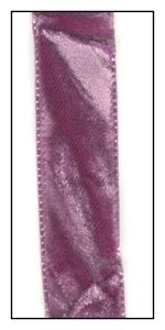 Plum French Crushed Velvet Ribbon 16mm