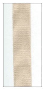 Ecru Organic Cotton Ribbon 12mm