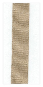 Brown Organic Cotton Ribbon 12mm