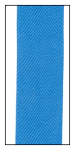 Blue 32mm Herringbone Ribbon