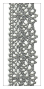Torchon Lace with scalloped edges 22mm