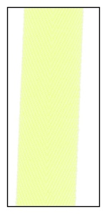 Fluorescent Yellow 20mm Herringbone Ribbon