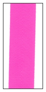 Fluorescent Pink 20mm Herringbone Ribbon