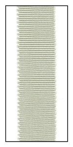 Pewter Grosgrain Ribbon 15mm