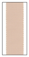Ecru Polyester Grosgrain Ribbon 18mm
