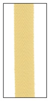 Blonde 12mm Herringbone Ribbon