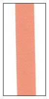 Peach 12mm Herringbone Ribbon