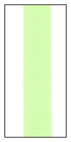 Fluorescent Green 12mm Herringbone Ribbon