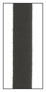 Black 12mm Herringbone Ribbon