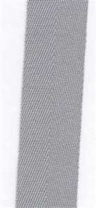 Steel Gray Cotton Herringbone 20mm