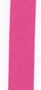 Hot Pink Cotton Herringbone 20mm