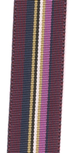 Marsala, Rose and Navy Stripe Vintage Grosgrain Ribbon 23mm
