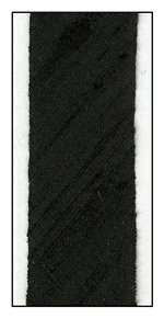 Black Dupioni Silk 18mm Ribbon