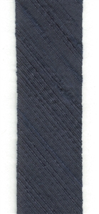 Navy Dupioni Silk 18mm Ribbon