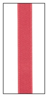 Coral Double Faced Satin Ribbon 9mm