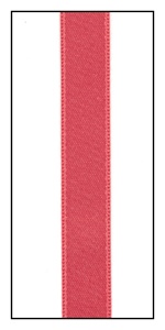 Coral Double Faced Satin Ribbon 9mm