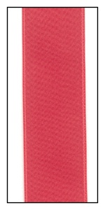 Coral Double Faced Satin Ribbon 25mm