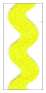 Bright Yellow Jumbo 40mm Ric-Rac-Rac