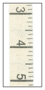 Measuring Tape on Natural Reversible Twill 16mm
