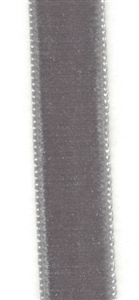 Gray French Velvet Ribbon 16mm
