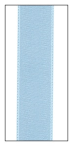 Powder Blue Double Faced Satin Ribbon 15mm