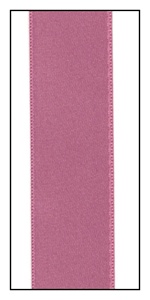 Dusty Rose Double Faced French Satin Ribbon 25mm