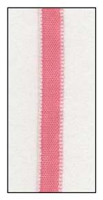 Light Pink Edged Pink Faveur Ribbon 5mm