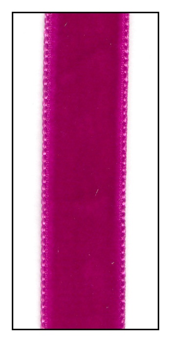 Shocking Pink Velvet Ribbons – Vintage Passementerie