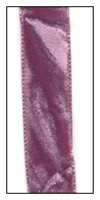 Plum French Crushed Velvet Ribbon 16mm