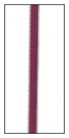 Pink Edged Plum Faveur Ribbon 5mm