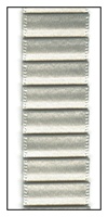 Silver Sage Pleated Satin Ribbon 19mm