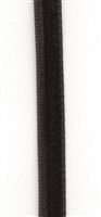 Jet Black Double Faced Velvet Ribbon 6mm