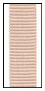 Ecru Polyester Grosgrain Ribbon 18mm
