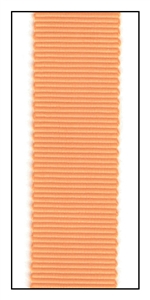 Pumpkin Hue Polyester Grosgrain Ribbon 18mm