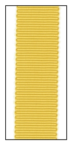 Imperial Gold Polyester Grosgrain Ribbon 18mm