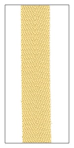 Blonde 12mm Herringbone Ribbon