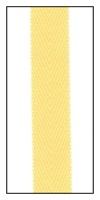 Lemon Tart 12mm Herringbone Ribbon