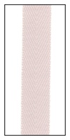 White Sand 12mm Herringbone Ribbon