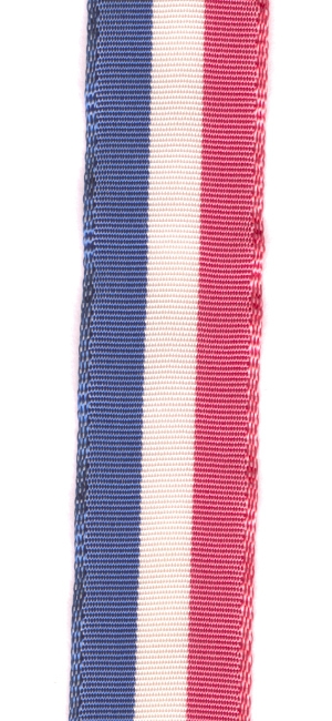 Red, White and Blue Stripe Vintage Grosgrain Ribbon 16mm, Ribbon Jar