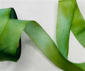 Green Apple  Silk Ribbon 25mm