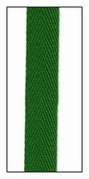 Green Leaf 13mm Herringbone Ribbon